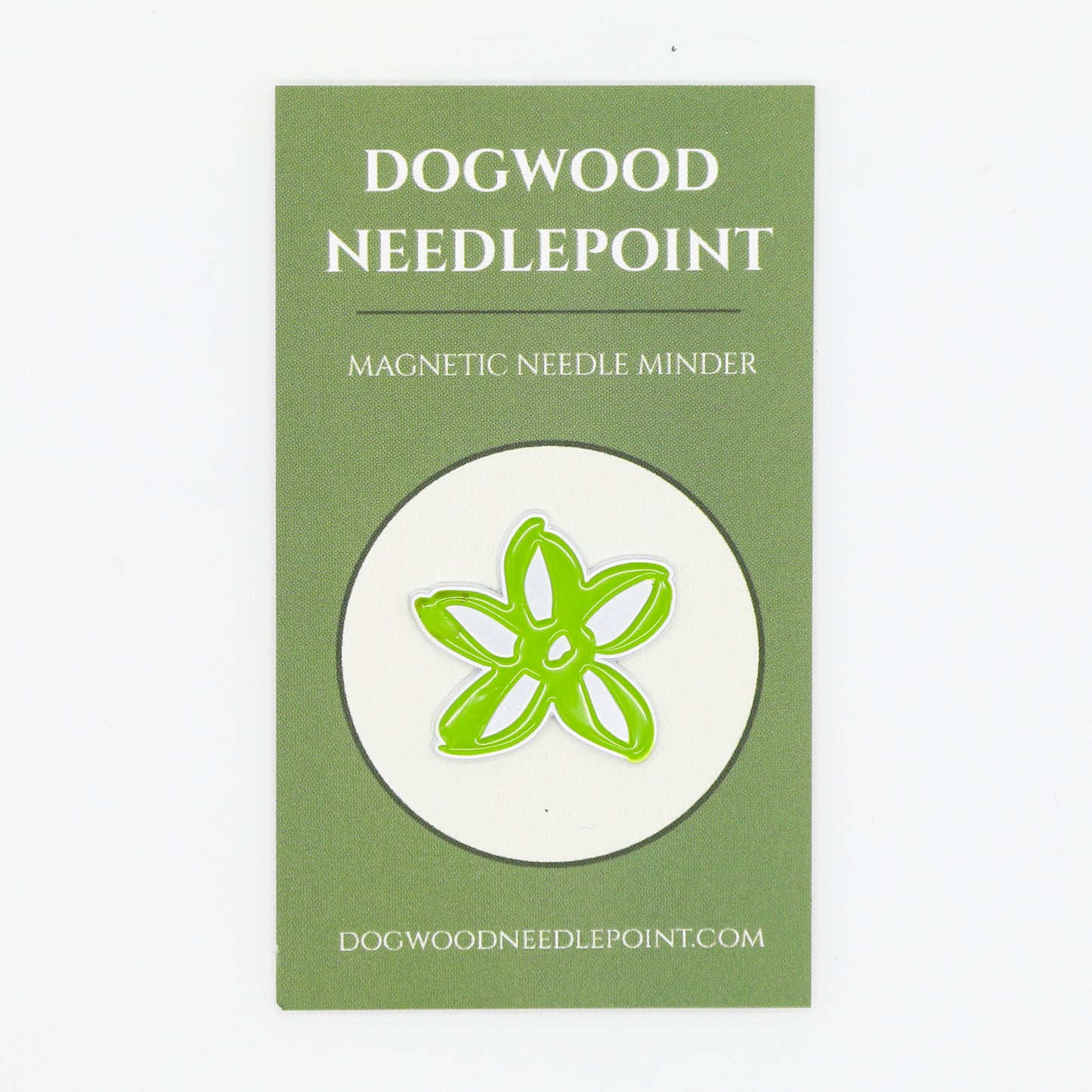 Dogwood Needlepoint Logo Needle Minder