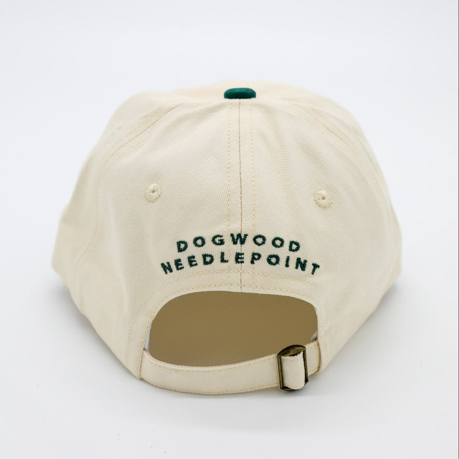 Dogwood Needlepoint Baseball Cap