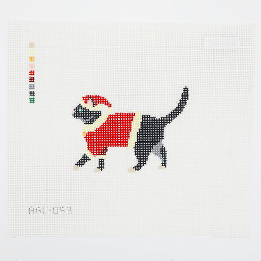 Santa Black Cat