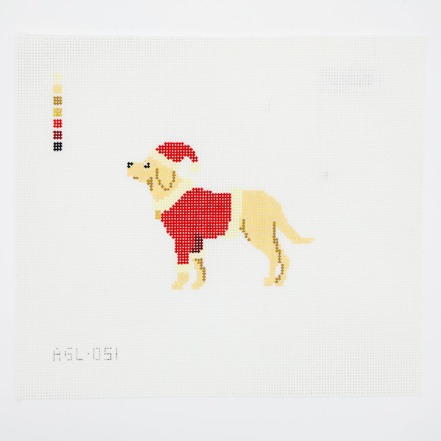 SANTA YELLOW LAB
