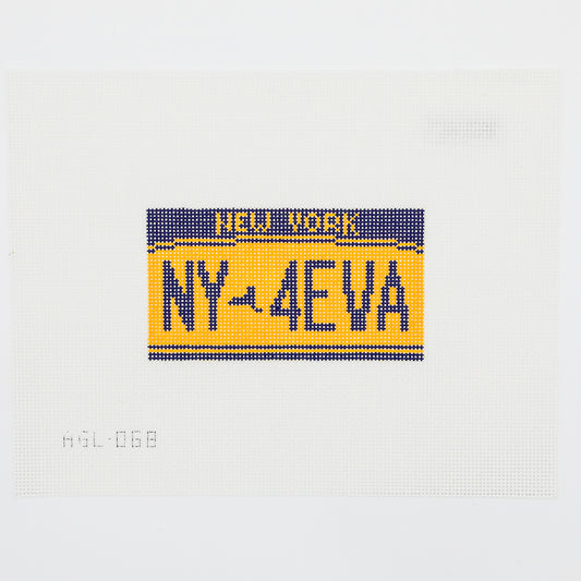 NY 4EVA License Plate