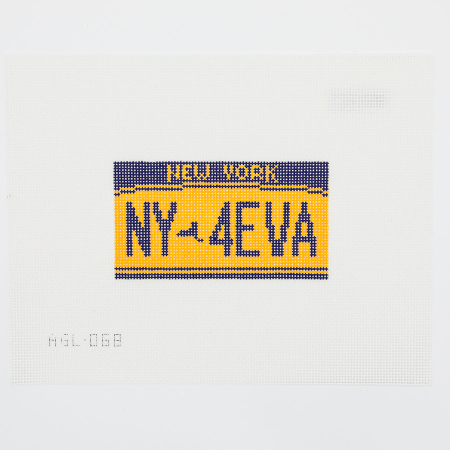 NY 4EVA LICENSE PLATE