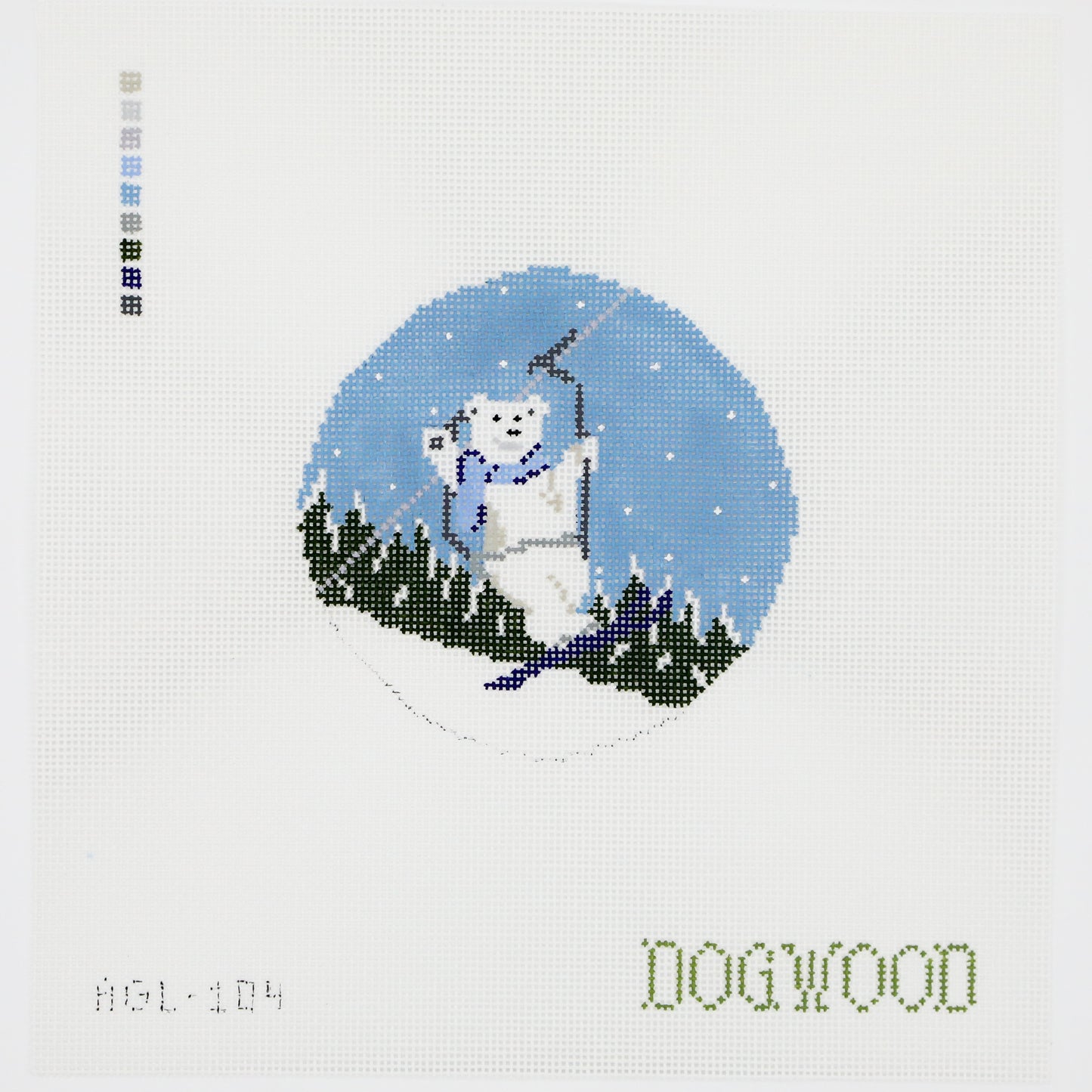 LIFT RIDE IN SNOWFALL BEAR