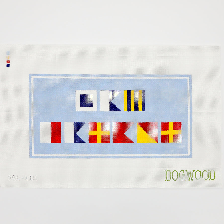 SAG HARBOR IN NAUTICAL FLAGS