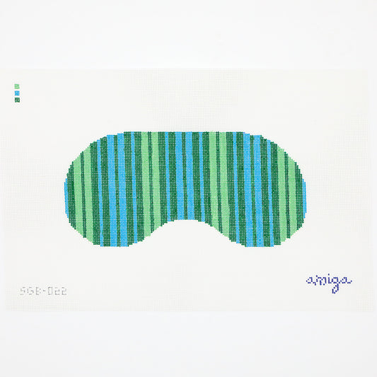 Blue Striped Eye Mask